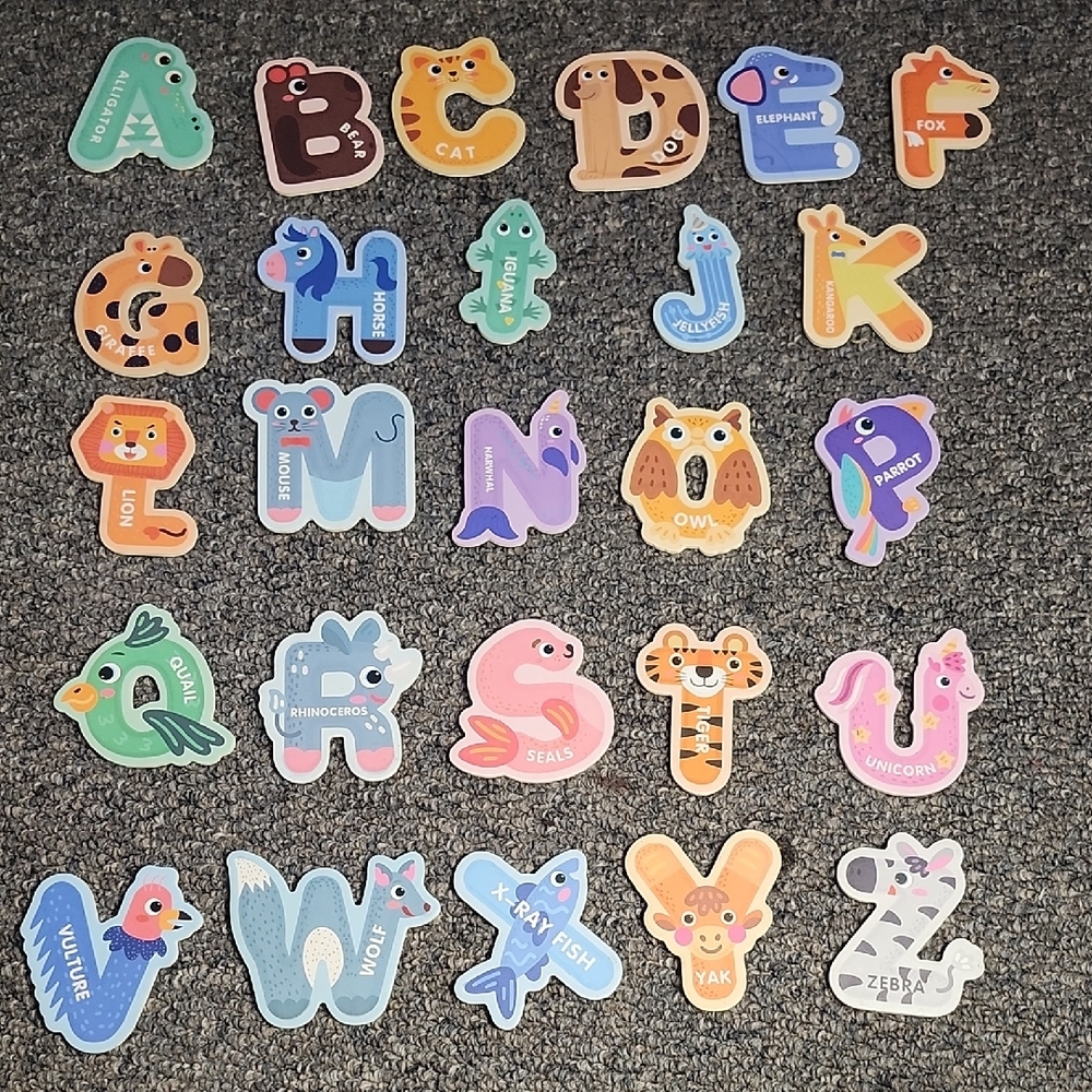 Animal Alphabet Magnets